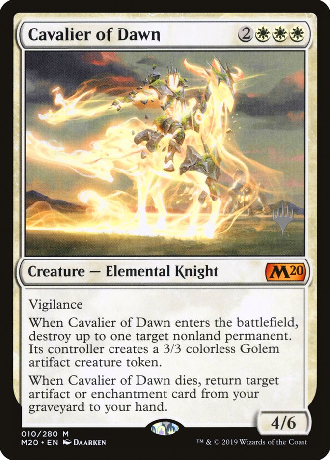 Cavalier of Dawn (Promo Pack) [Core Set 2020 Promos] | Gamers Paradise
