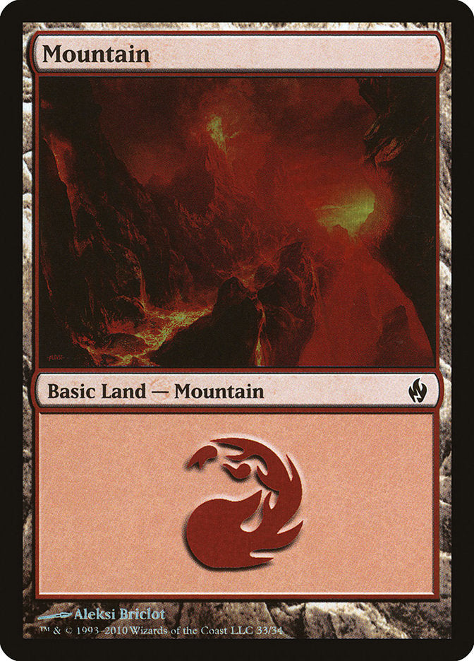 Mountain (33) [Premium Deck Series: Fire and Lightning] | Gamers Paradise