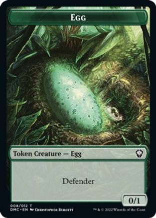 Snake // Egg Double-Sided Token [Dominaria United Commander Tokens] | Gamers Paradise