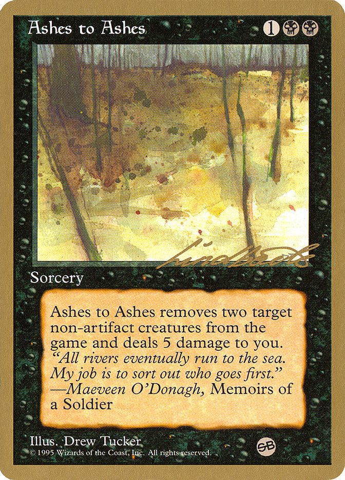 Ashes to Ashes (Leon Lindback) (SB) [Pro Tour Collector Set] | Gamers Paradise