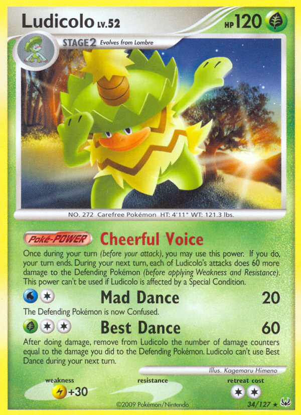 Ludicolo (34/127) [Platinum: Base Set] | Gamers Paradise