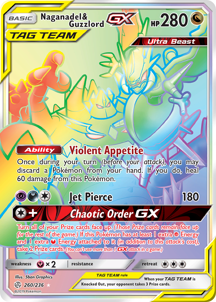 Naganadel & Guzzlord GX (260/236) [Sun & Moon: Cosmic Eclipse] | Gamers Paradise