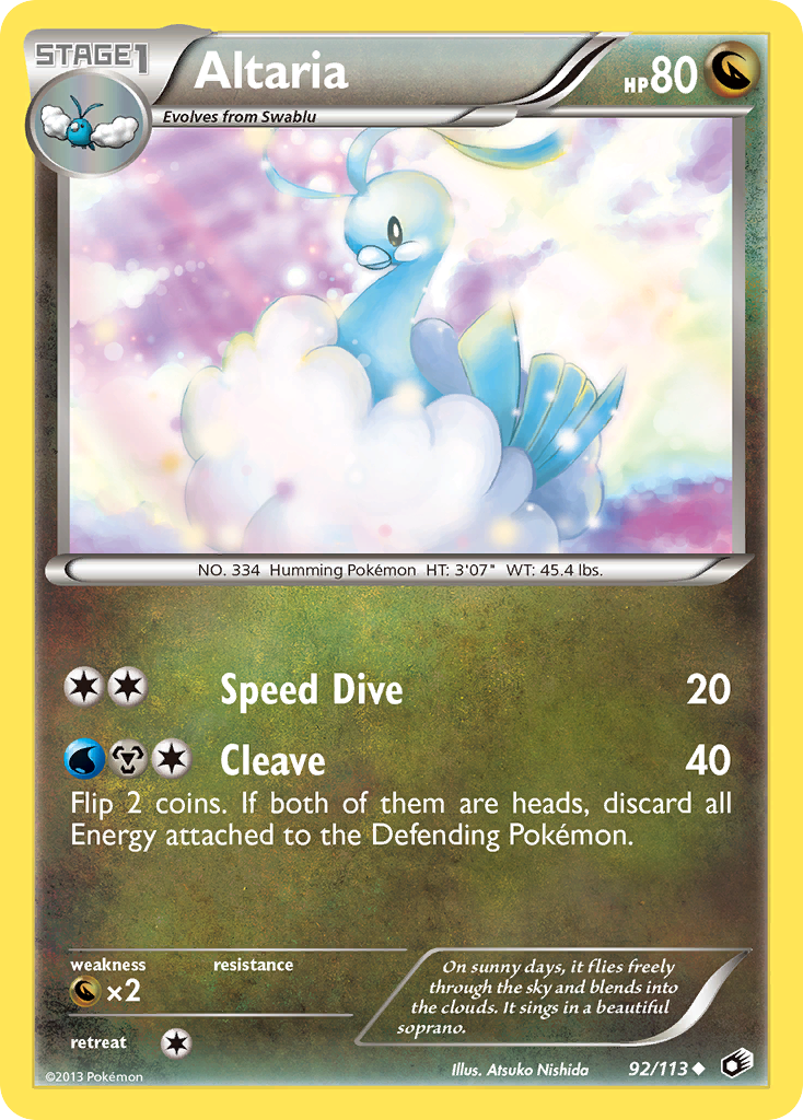 Altaria (92/113) [Black & White: Legendary Treasures] | Gamers Paradise