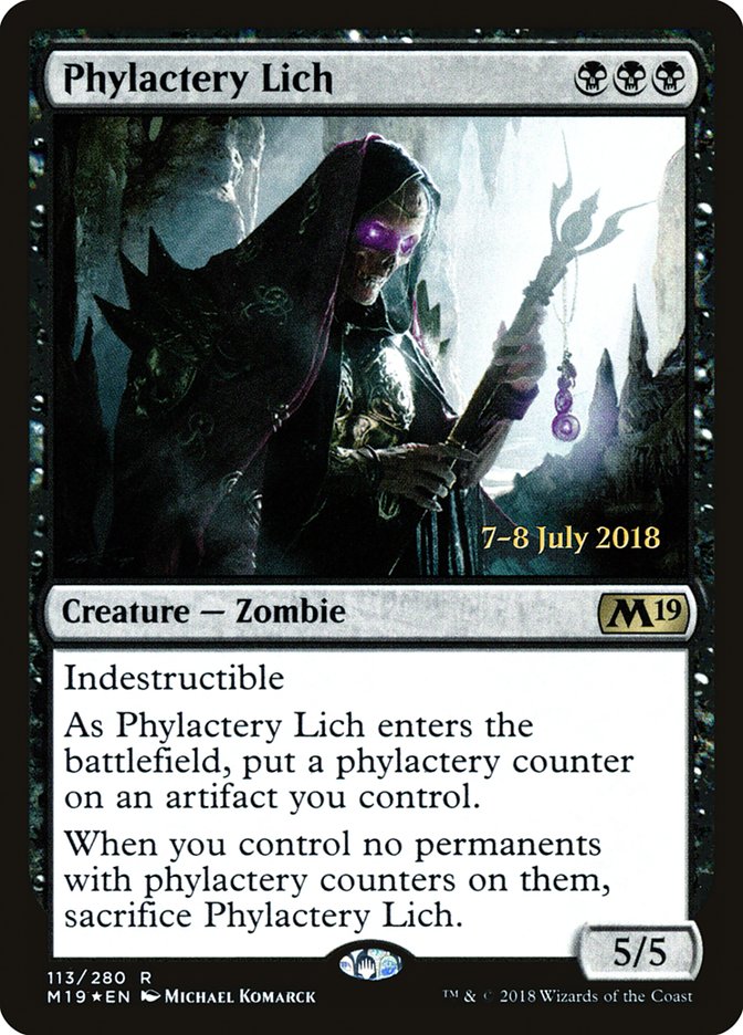 Phylactery Lich [Core Set 2019 Prerelease Promos] | Gamers Paradise