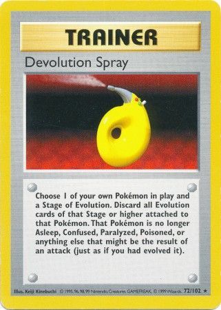 Devolution Spray (72/102) [Base Set Shadowless Unlimited] | Gamers Paradise