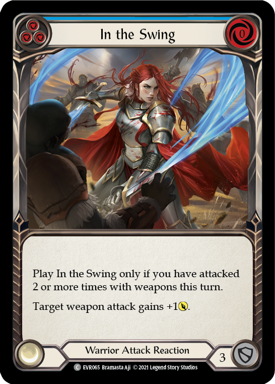 In the Swing (Blue) [EVR065] (Everfest)  1st Edition Rainbow Foil | Gamers Paradise
