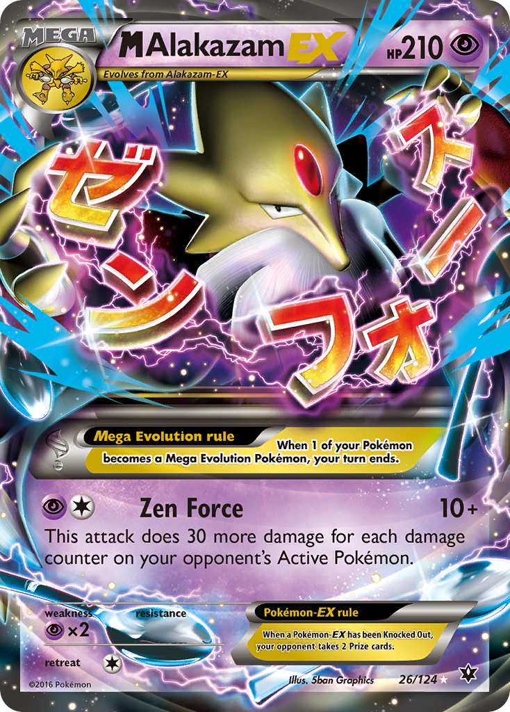 M Alakazam EX (26/124) [XY: Fates Collide] | Gamers Paradise