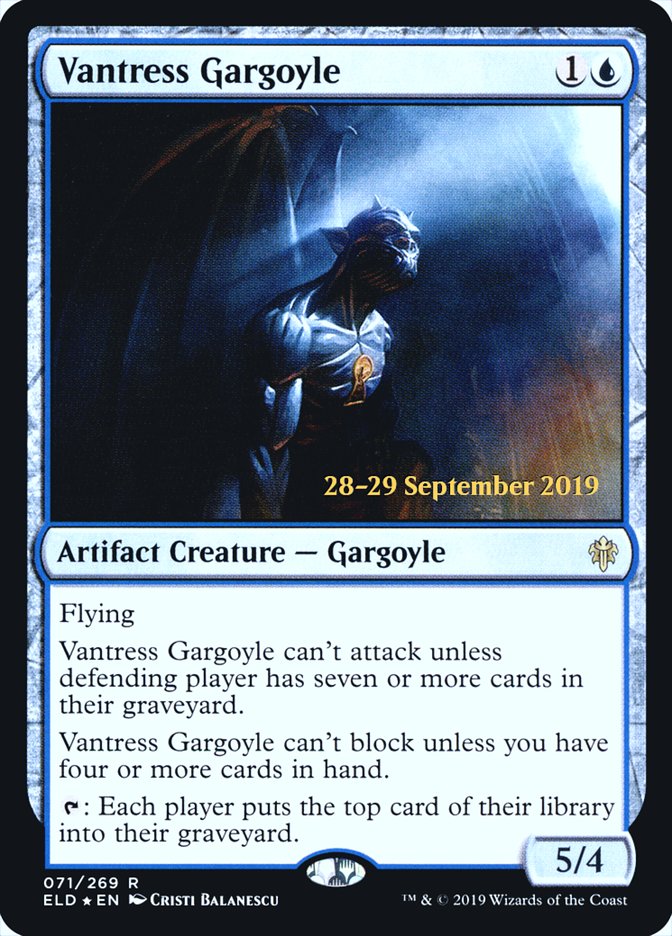 Vantress Gargoyle [Throne of Eldraine Prerelease Promos] | Gamers Paradise