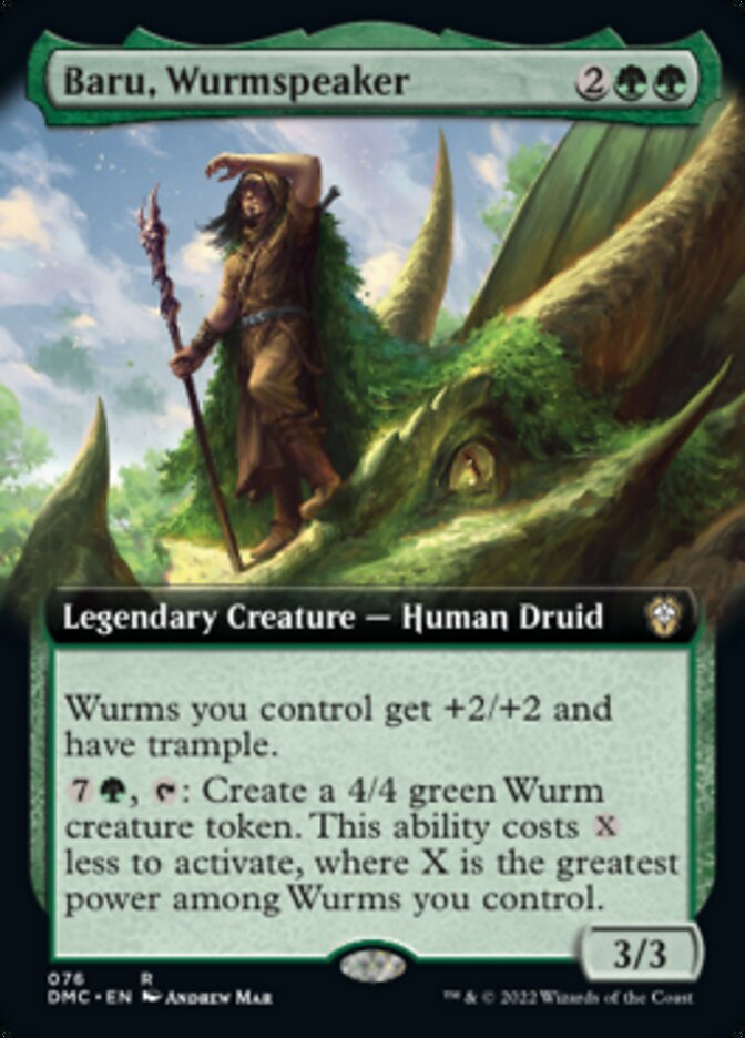 Baru, Wurmspeaker (Extended Art) [Dominaria United Commander] | Gamers Paradise