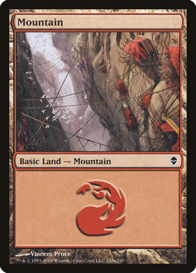 Mountain (245a) [Zendikar] | Gamers Paradise
