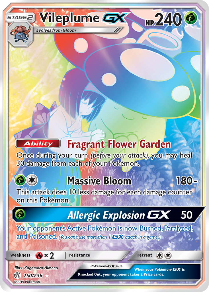 Vileplume GX (250/236) [Sun & Moon: Cosmic Eclipse] | Gamers Paradise