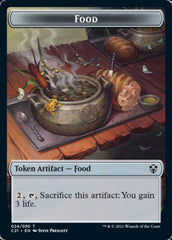 Food // Saproling Double-Sided Token [Commander 2021 Tokens] | Gamers Paradise