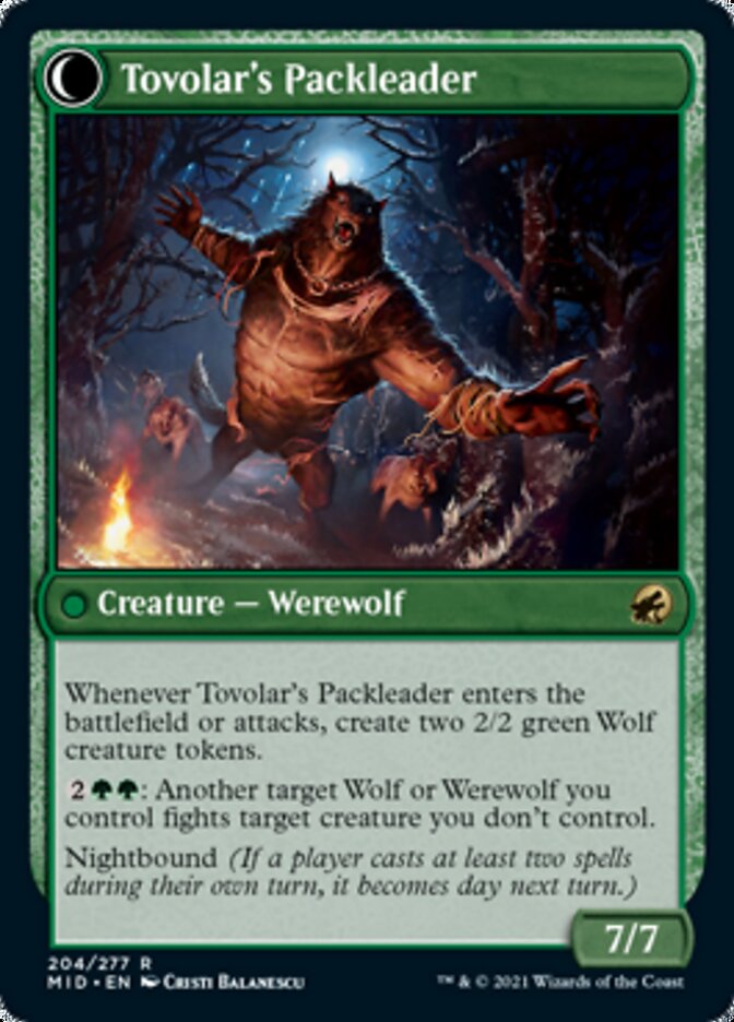 Tovolar's Huntmaster // Tovolar's Packleader [Innistrad: Midnight Hunt] | Gamers Paradise