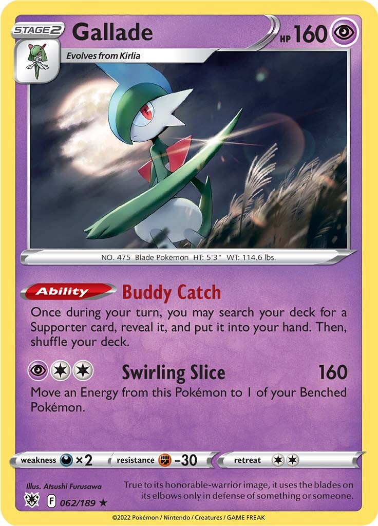 Gallade (062/189) [Sword & Shield: Astral Radiance] | Gamers Paradise