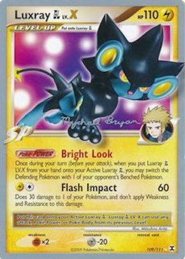 Luxray GL LV.X (109/111) (Happy Luck - Mychael Bryan) [World Championships 2010] | Gamers Paradise