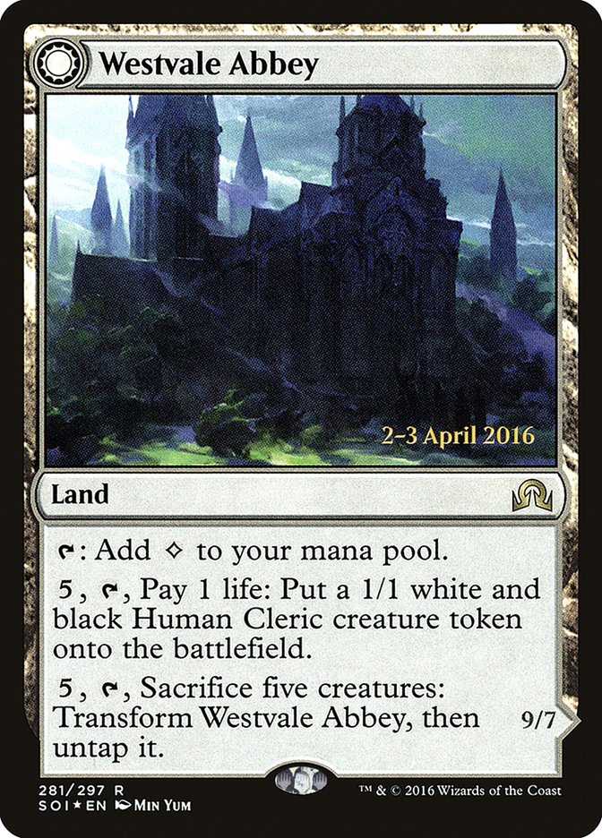 Westvale Abbey // Ormendahl, Profane Prince [Shadows over Innistrad Prerelease Promos] | Gamers Paradise