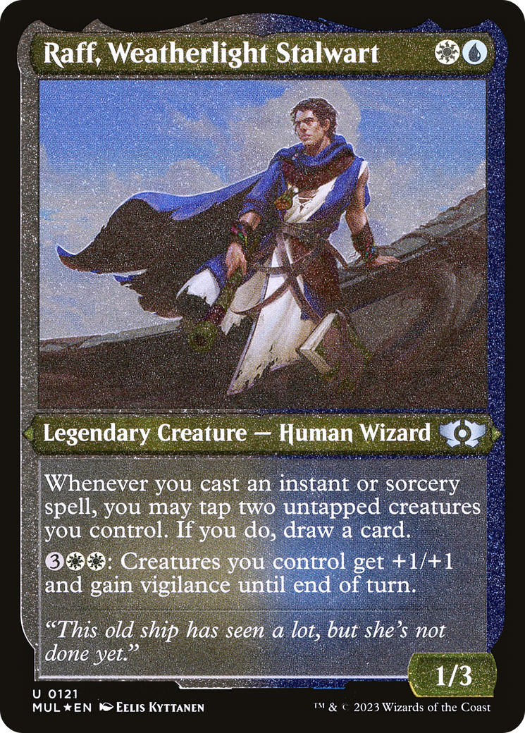 Raff, Weatherlight Stalwart (Foil Etched) [Multiverse Legends] | Gamers Paradise