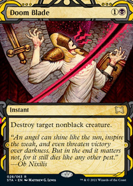 Doom Blade (Foil Etched) [Strixhaven: School of Mages Mystical Archive] | Gamers Paradise