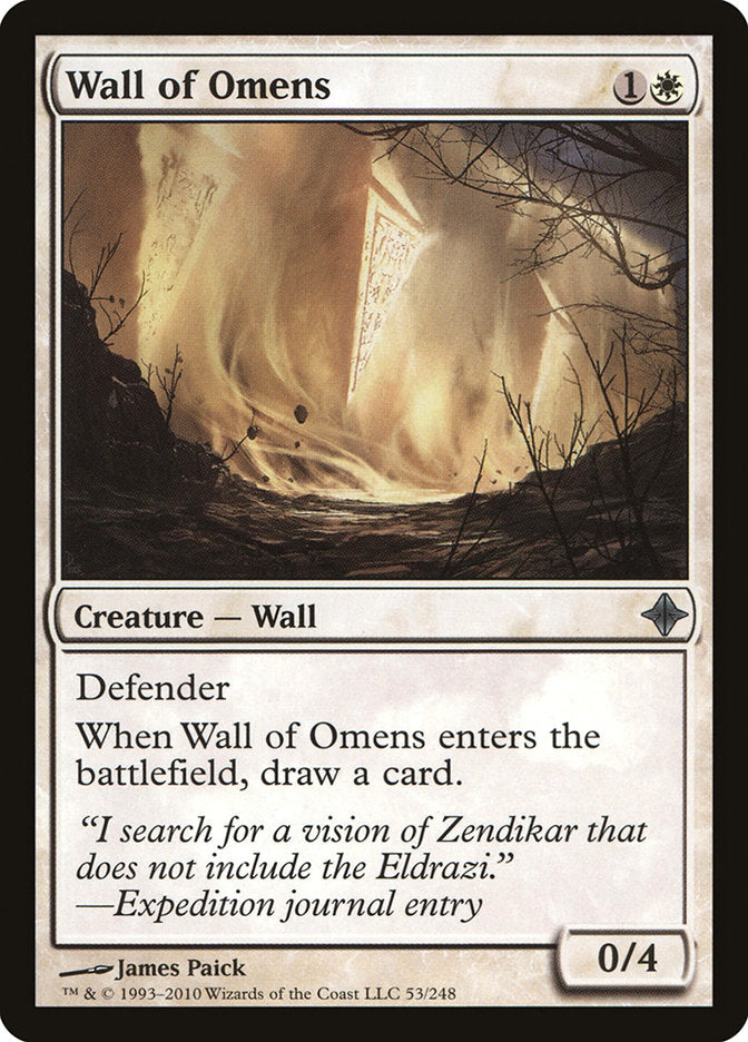 Wall of Omens [Rise of the Eldrazi] | Gamers Paradise