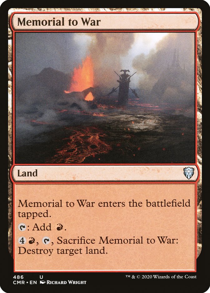 Memorial to War [Commander Legends] | Gamers Paradise