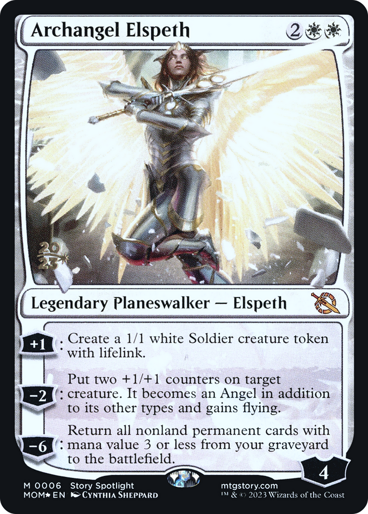 Archangel Elspeth [March of the Machine Prerelease Promos] | Gamers Paradise