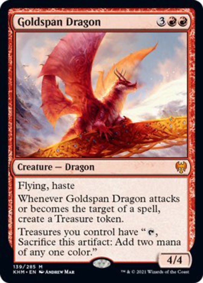 Goldspan Dragon [Kaldheim] | Gamers Paradise
