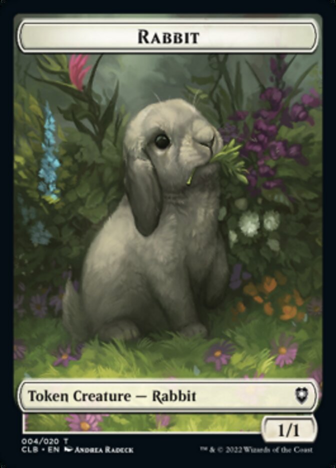 Rabbit Token [Commander Legends: Battle for Baldur's Gate Tokens] | Gamers Paradise