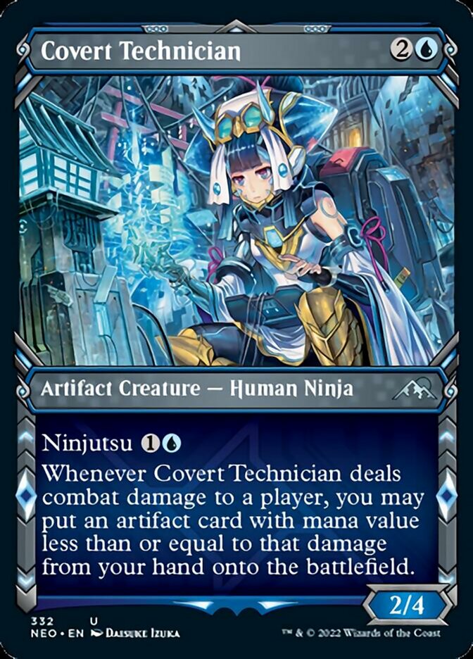 Covert Technician (Showcase Ninja) [Kamigawa: Neon Dynasty] | Gamers Paradise