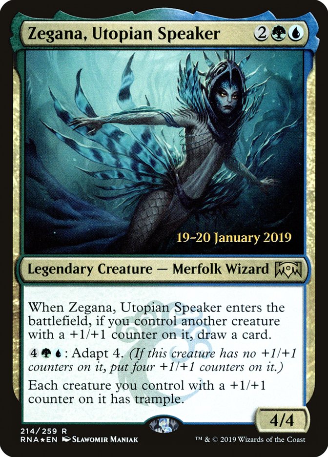 Zegana, Utopian Speaker [Ravnica Allegiance Prerelease Promos] | Gamers Paradise