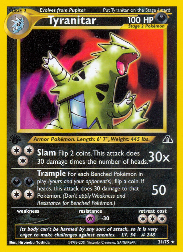 Tyranitar (31/75) [Neo Discovery 1st Edition] | Gamers Paradise