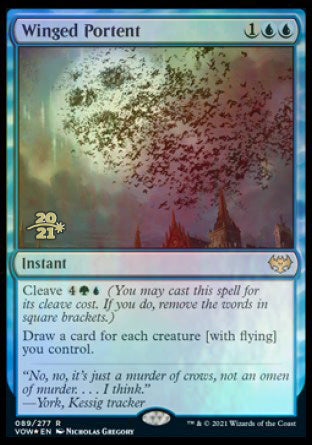 Winged Portent [Innistrad: Crimson Vow Prerelease Promos] | Gamers Paradise