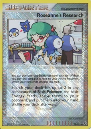 Roseanne's Research (125/132) (League Promos) [Diamond & Pearl: Secret Wonders] | Gamers Paradise