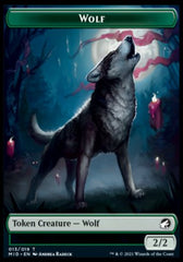 Wolf // Treefolk Double-Sided Token [Innistrad: Midnight Hunt Tokens] | Gamers Paradise