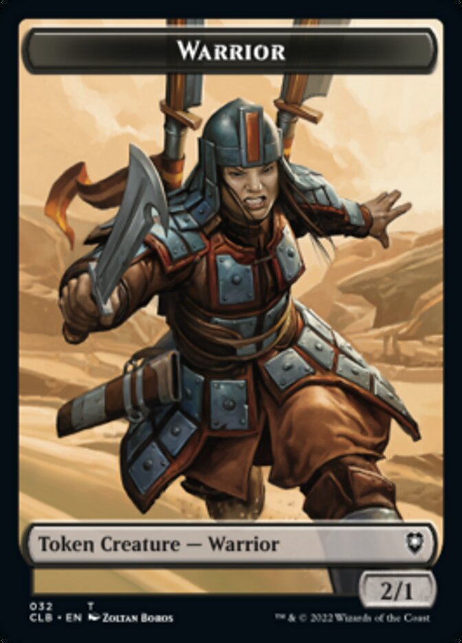 Warrior // Inkling Double-Sided Token [Commander Legends: Battle for Baldur's Gate Tokens] | Gamers Paradise