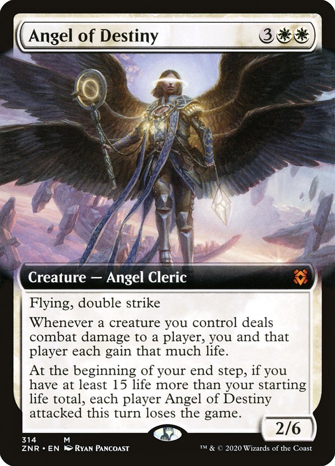 Angel of Destiny (Extended Art) [Zendikar Rising] | Gamers Paradise