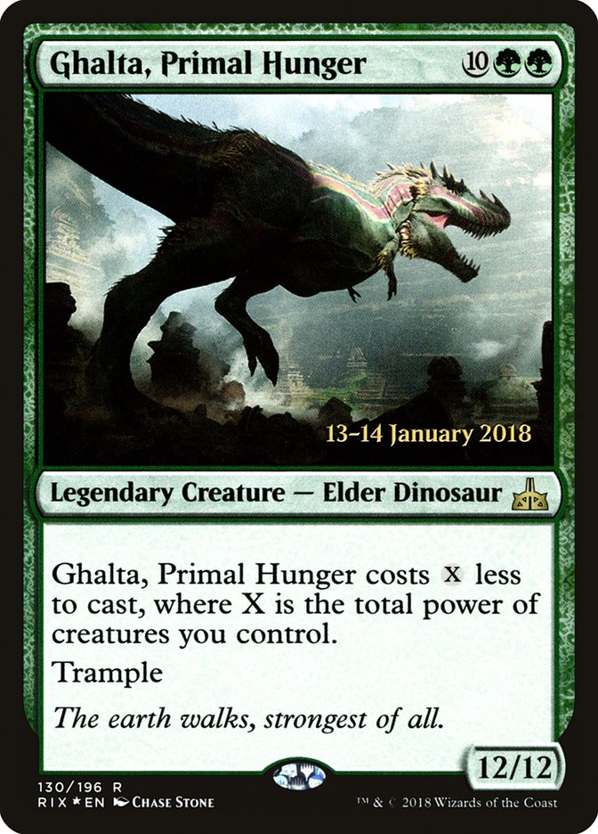 Ghalta, Primal Hunger [Rivals of Ixalan Prerelease Promos] | Gamers Paradise