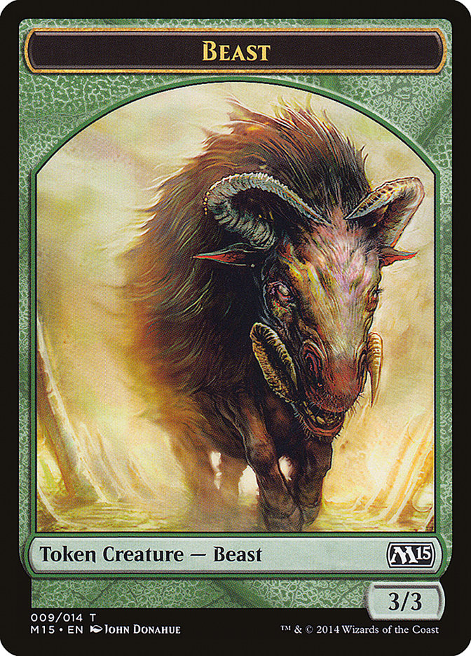 Beast Token (009/014) [Magic 2015 Tokens] | Gamers Paradise