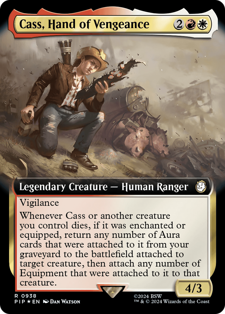 Cass, Hand of Vengeance (Extended Art) (Surge Foil) [Fallout] | Gamers Paradise