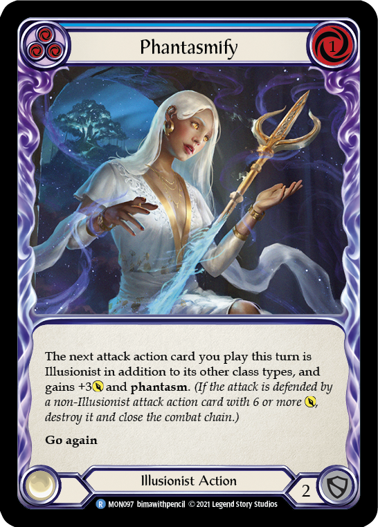 Phantasmify (Blue) [MON097-RF] 1st Edition Rainbow Foil | Gamers Paradise