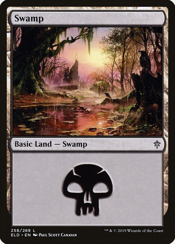 Swamp (258) [Throne of Eldraine] | Gamers Paradise