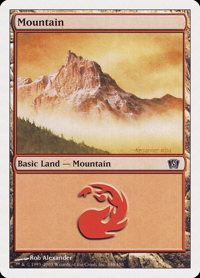 Mountain (346) [Eighth Edition] | Gamers Paradise