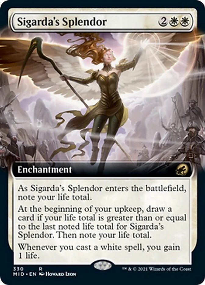 Sigarda's Splendor (Extended Art) [Innistrad: Midnight Hunt] | Gamers Paradise