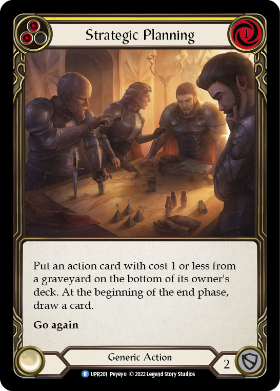 Strategic Planning (Yellow) [UPR201] (Uprising)  Rainbow Foil | Gamers Paradise