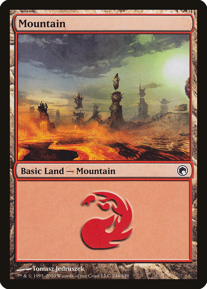 Mountain (244) [Scars of Mirrodin] | Gamers Paradise
