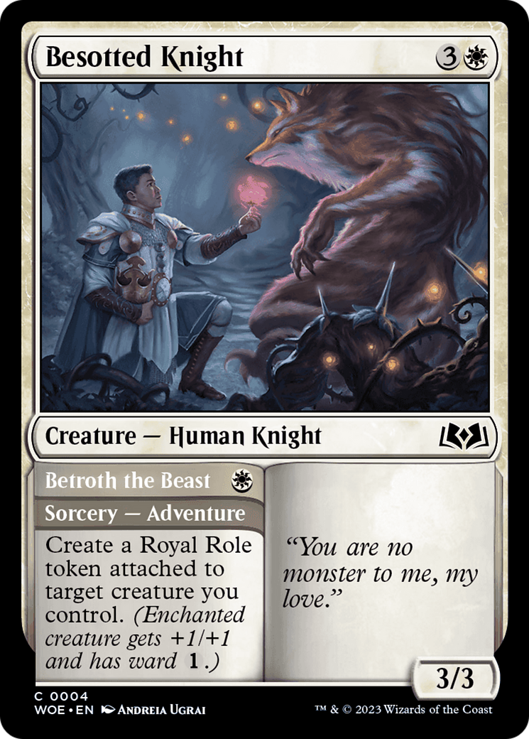 Besotted Knight // Betroth the Beast [Wilds of Eldraine] | Gamers Paradise
