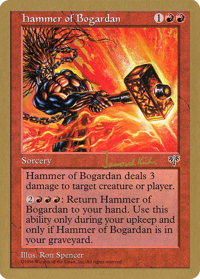 Hammer of Bogardan (Janosch Kuhn) [World Championship Decks 1997] | Gamers Paradise