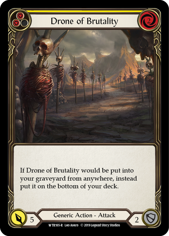 Drone of Brutality (Yellow) [WTR165-R] Alpha Print Normal | Gamers Paradise
