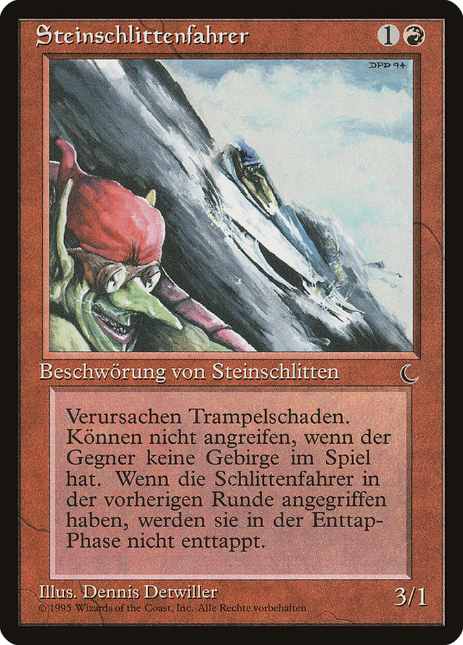 Goblin Rock Sled (German) - "Steinschlittenfahrer" [Renaissance] | Gamers Paradise