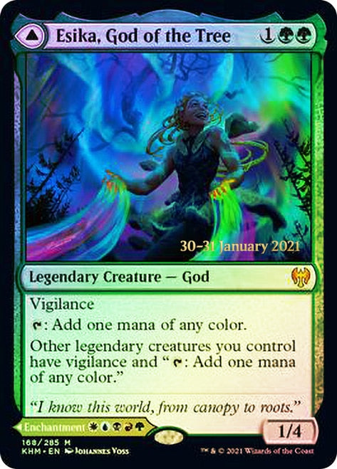 Esika, God of the Tree // The Prismatic Bridge [Kaldheim Prerelease Promos] | Gamers Paradise