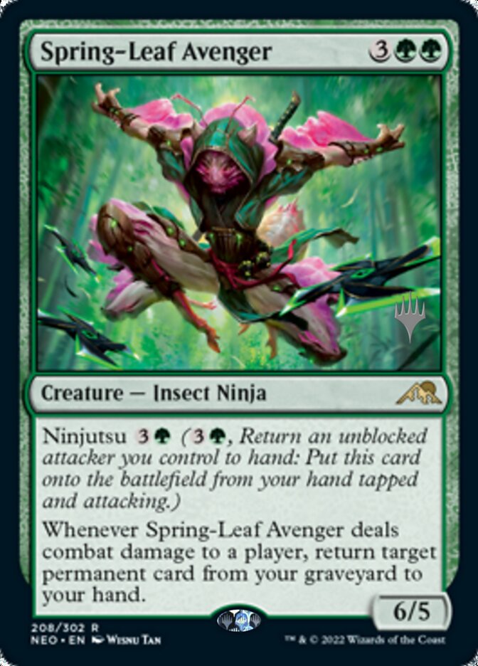 Spring-Leaf Avenger (Promo Pack) [Kamigawa: Neon Dynasty Promos] | Gamers Paradise